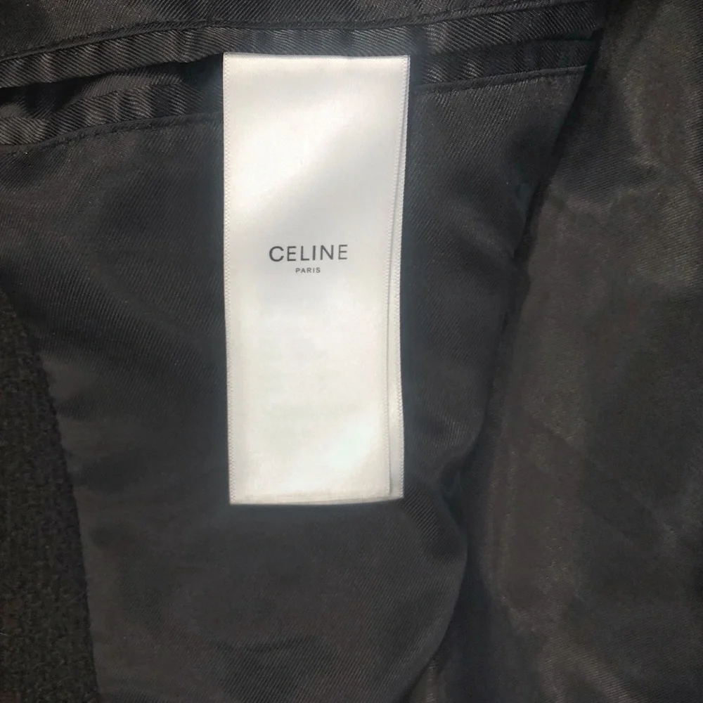 Celine x Hedi Slimane Black Western Teddy Varsity Jacket US L / EUR 54 - Picture 6 of 10